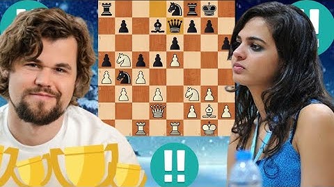 First class Magnus Carlsen vs Tania Sachdev 90