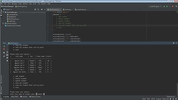Quản lí sinh viên - Python - OPP - Console interface