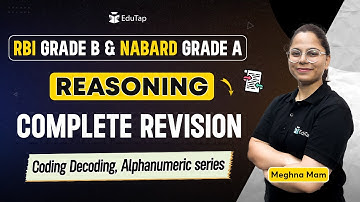 Reasoning Coding Decoding and Alphanumeric series | Reasoning Practice Classes RBI NABARD | EduTap