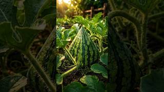 🔺🍉 Growing a Watermelon Into a Perfect Pyramid! 🤯 #shorts #viral #satisfying