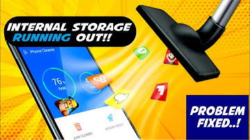 Internal STORAGE RUNNING OUT problem solved in android| How to free 50% storage without losing data.