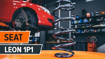 How to change front springs on SEAT LEON 1P1 [TUTORIAL AUTODOC]