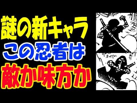 ワンピースネタバレ 923話 謎の新キャラ登場 気になる忍者は敵か味方か Youtube