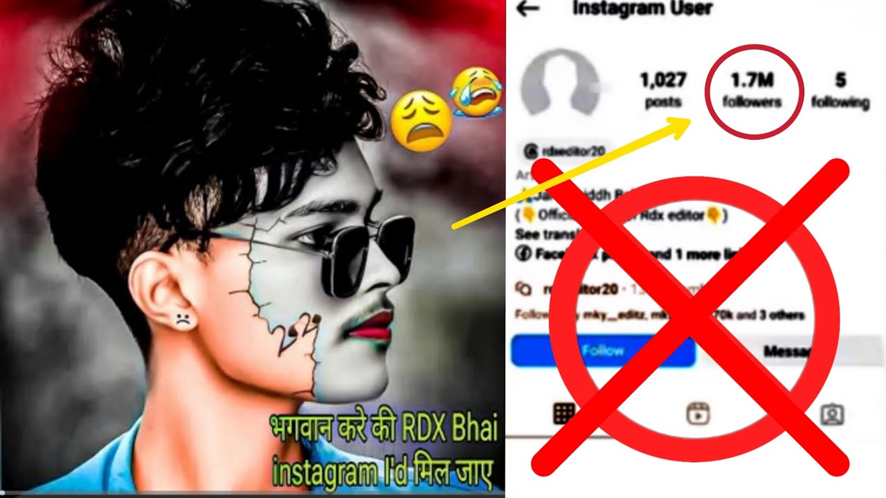 rdx editor20 ka I'd hack ho gaya || rdx editor Instagram I'd disable ho gaya 