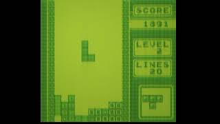 Analogue Pocket Gameboy (Brickboy shader real color testing) Tetris