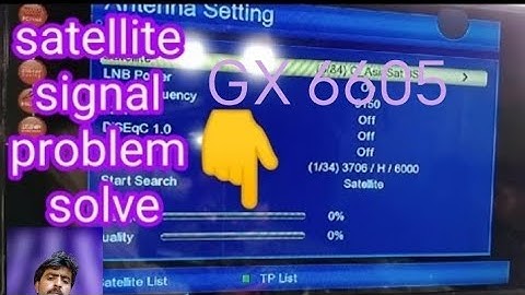 NO Signal Problem GX6605  Receiver #Najambaloch