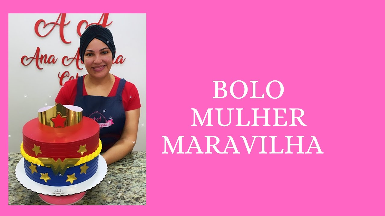 Bolo Mulher Maravilha em Chantininho