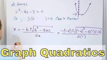 16 - Domain and Range of a Quadratic Function - Part 1 (Graphing Quadratics)