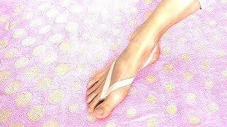 【裏技】足が軽く速くなる☆テーピングの巻き方(さとう式リンパケア)