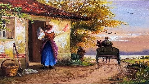 How I Paint Landscape Just By 4 Colors Oil Painting Landscape Step By Step 123 By Yasser Fayad