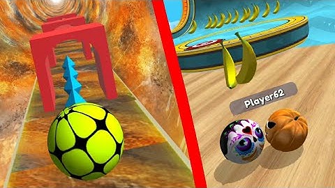 NEW BALL RUN 3D VS GOING BALLS Banana Frenzy - GamePlay - Part 1 - ( Android & IOS GamePlays )