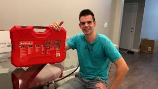 CRAFTSMAN 150-Piece Gunmetal Chrome Mechanics Tool Set Overview