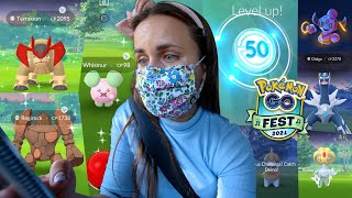 I HIT LEVEL 50! POKÉMON GO FEST 2021 - Day 2 #PokemonGO