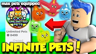 BUYING THE INFINITE PET GAMEPASS IN CLICKER MADNESS FOR $8000 ROBUX!! (Roblox)