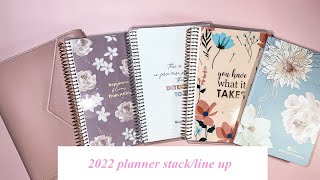 My 2022 Planner Stack/Line Up
