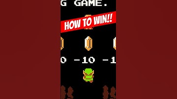 How to WIN the Money Making Game in The Legend of Zelda (NES)!!
