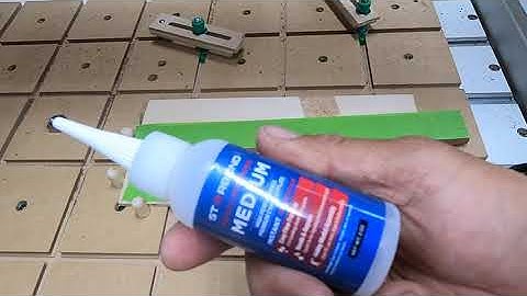 CA glue hold down for small parts on the CNC