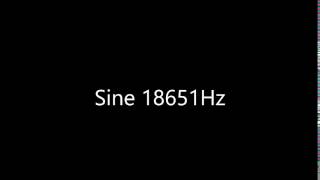 Sine 18651Hz Audio Only