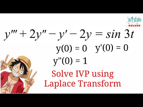 7.2-40 Use Laplace Transform to solve IVP y&rsquo;&rsquo;&rsquo;+2y&rsquo;&rsquo;-y&rsquo;-2y=sin3t, y(0)=0, y&rsquo;(0)=0, y&rsquo;&rsquo;(0)=1 | DE