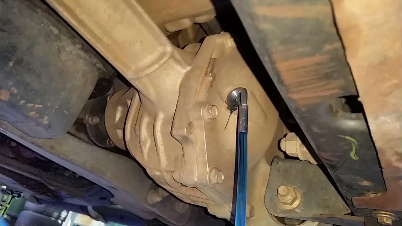 How to Change D40 Navara Front & Rear Differential Gearbox and Transfer Case Oil YouTube