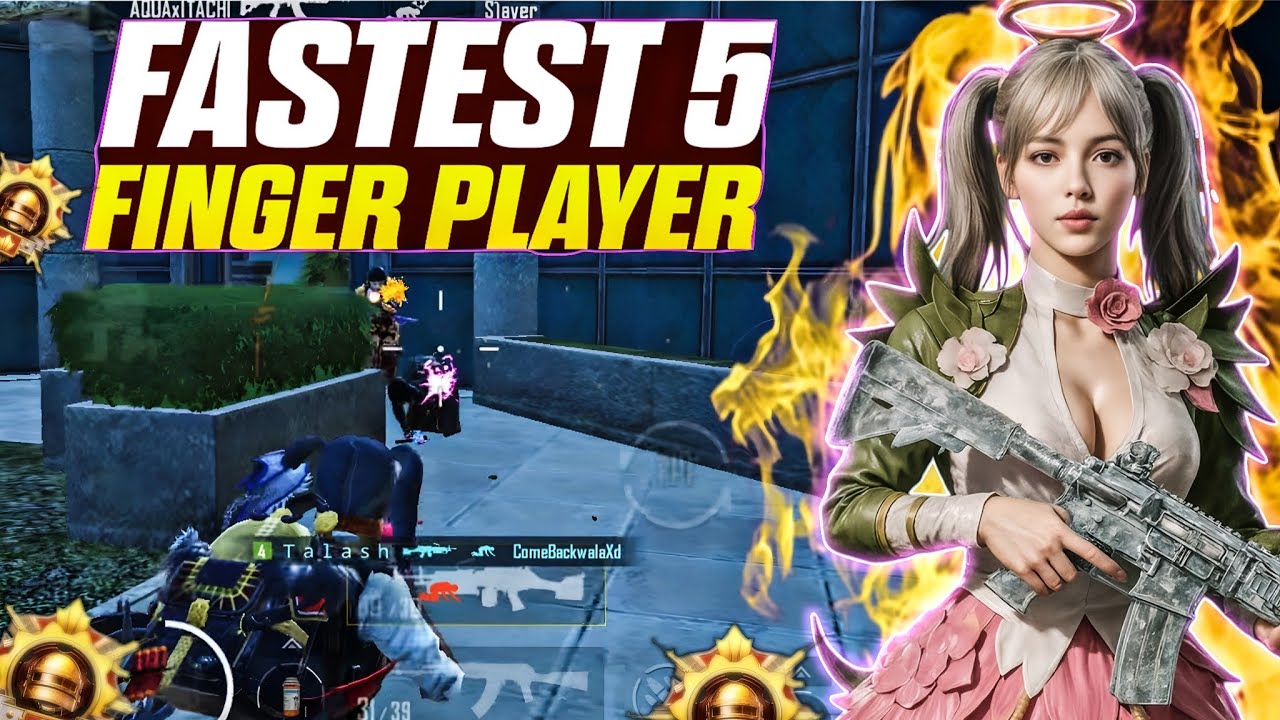 🔥 fastest 5 finger player 60 FPS player i phone 15 plus || BGMI - YouTube