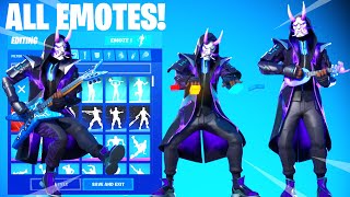 FADE Skin Showcase with All Fortnite Dances & Emotes!