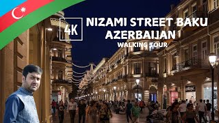 Nizami Street Walking Tour Baku Azerbaijan Baku Night Life Downtown Exploring Nizami Street