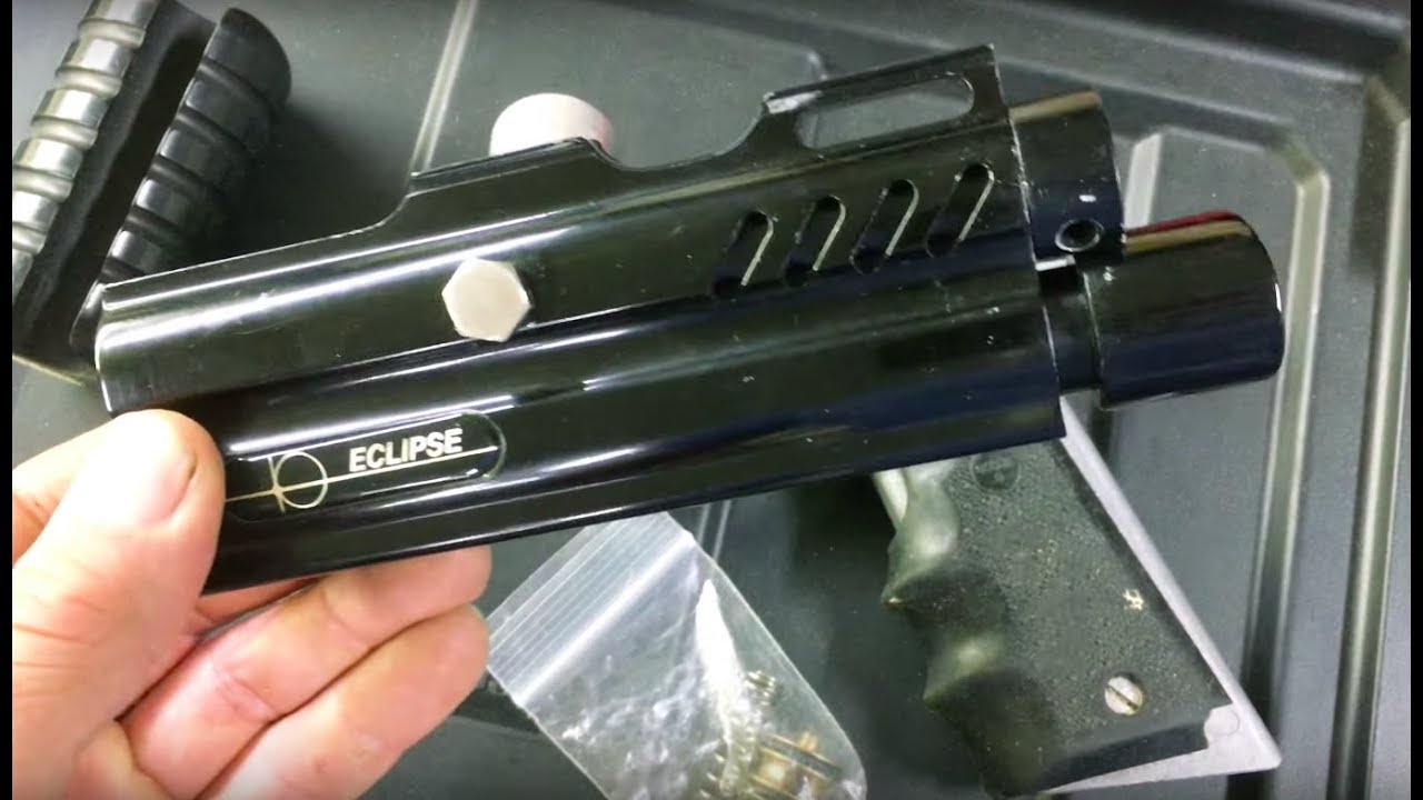 Eclipse Sterling pump paintball gun build with MDS Frame c.1996 YouTube