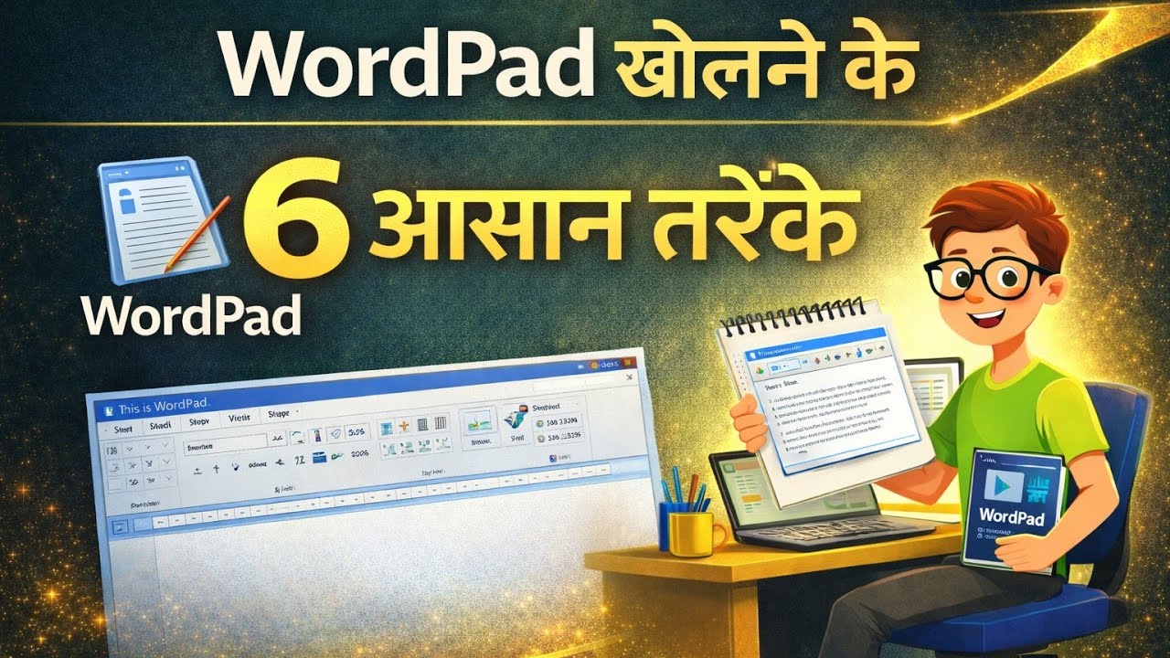 𝙒𝙤𝙧𝙙𝙋𝙖𝙙 𝙊𝙥𝙚𝙣 करने के 𝟨 तरीके — 𝙎𝙝𝙤𝙧𝙩𝙘𝙪𝙩 Keys, 𝙍𝙪𝙣 𝘾𝙤𝙢𝙢𝙖𝙣𝙙 और 𝙎𝙩𝙖𝙧𝙩 𝙈𝙚𝙣𝙪 से