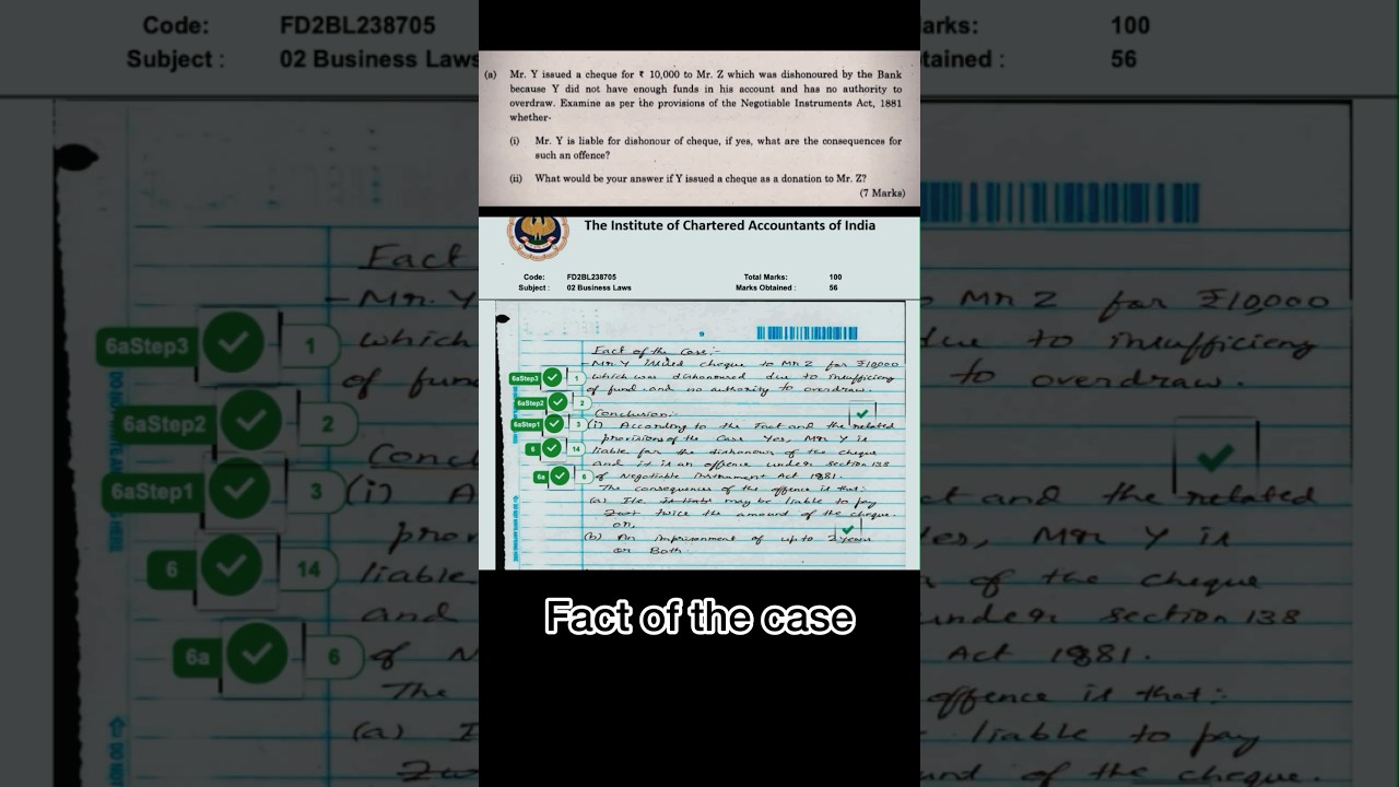 How to write CA Foundation Law answers || case study questions ✅The Best way to get max marks #ca