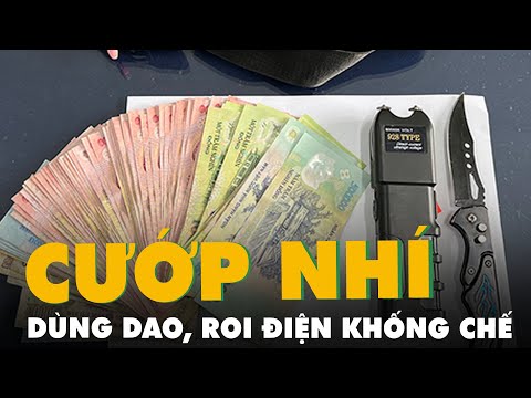 Video Bắt nhóm cướp nhí dùng dao, roi điện khống chế người... - youtube
