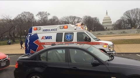 AMR Ambulance Responding Code 3 in DC