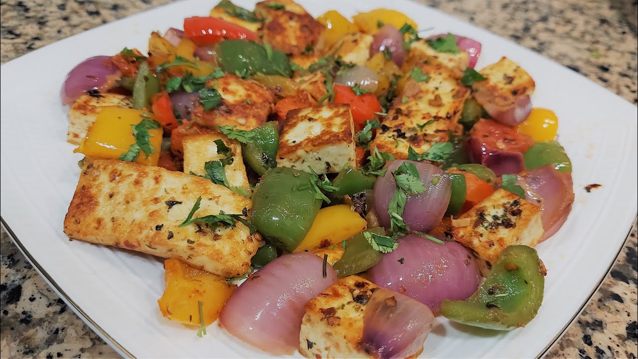 Grilled Paneer Salad for Weight Loss Cottage cheese salad Tastes