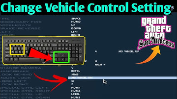 Gta San Andreas Change Vehicle Driving Control Setting in Urdu 💯 Working