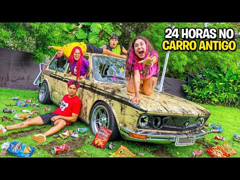 SOBREVIVEMOS NO CARRO ANTIGO POR 24 HORAS *Quem venceu ?
