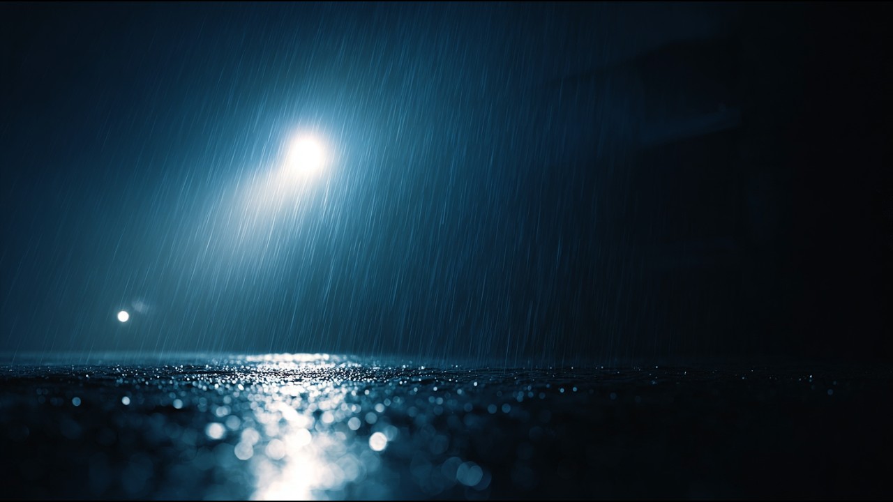 Dark Night Rain for Deep Sleep - Navy Water Dreams (10 Hours)