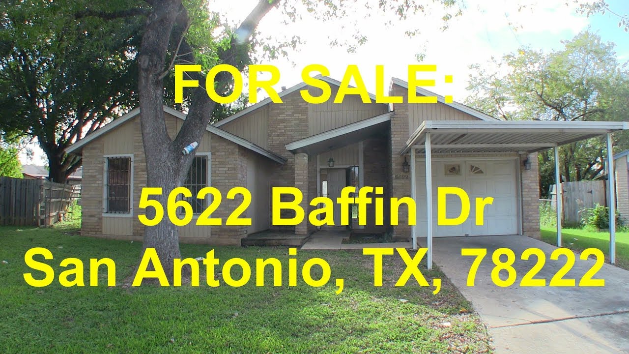 San Antonio HUD Homes HUD King tours 5622 Baffin Dr. YouTube