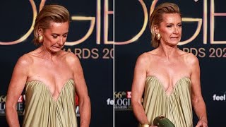 Deborah Knight s Logies 2026 Red Carpet Wardrobe Malfunction Near-Miss