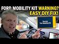 EASY DIY! Clear SERVICE TIRE MOBILITY KIT Warning on Ford Vehicles