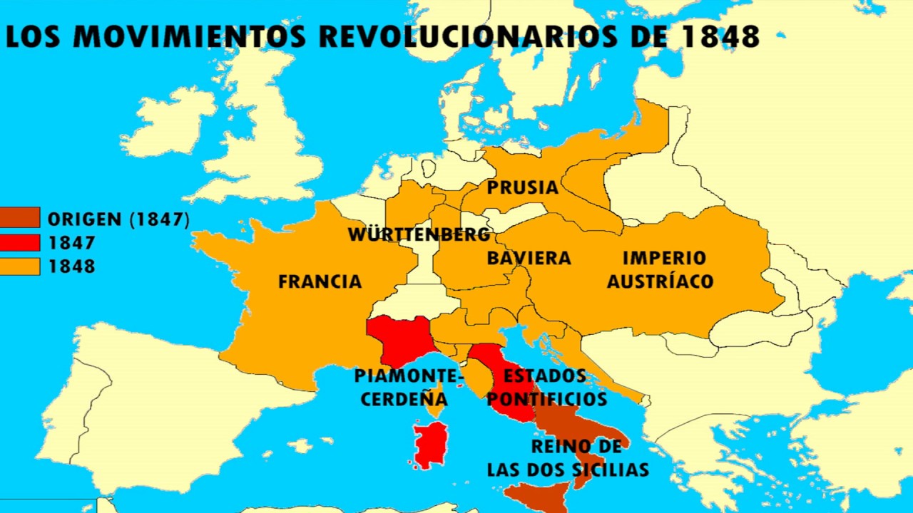 Resultado de imagen de las revoluciones de 1848