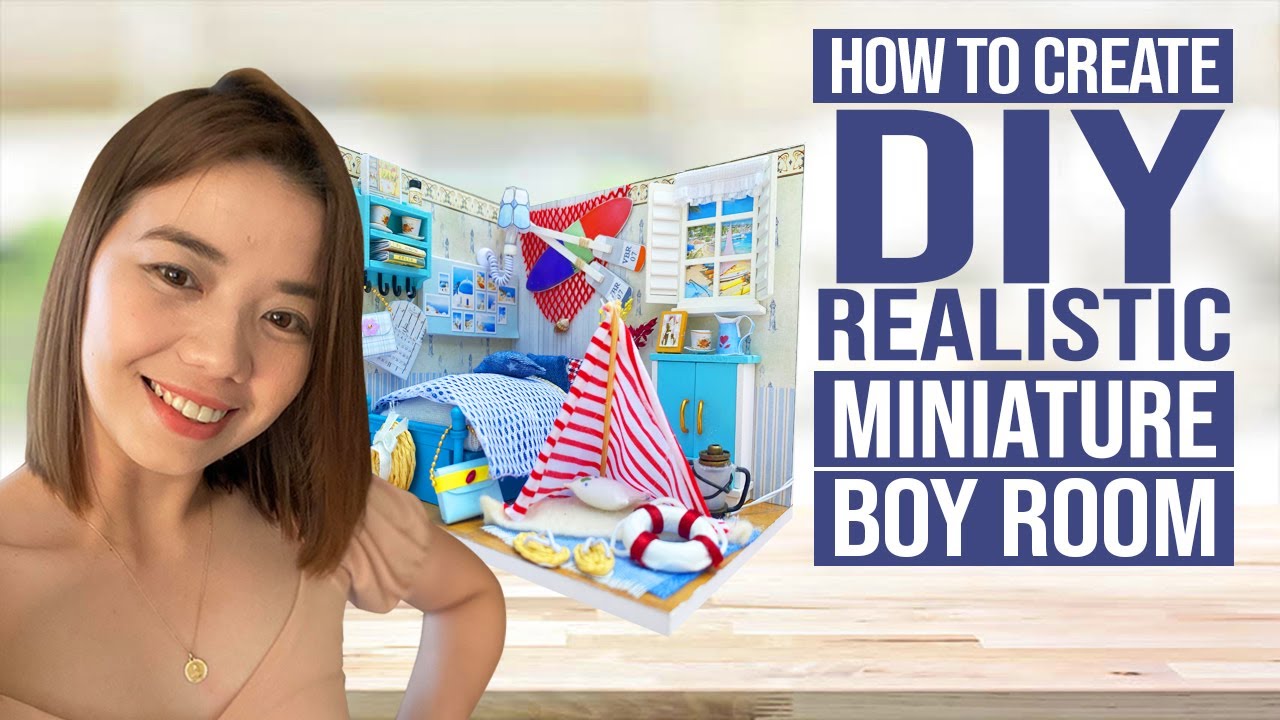 DIY Cute Miniature Boy Room from:  Lil' Haven PH :)