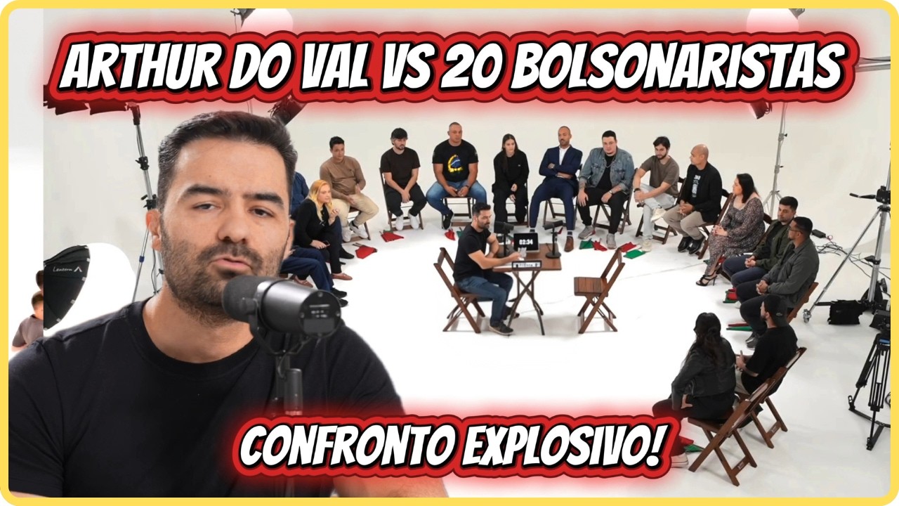 ARTHUR DO VAL VS 20 BOLSONARISTAS – O DEBATE VIROU GUERR4!