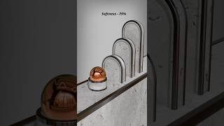 Copper Ball Softness Test On Arch Beams  #blender