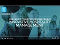 University Master Degree in Innovative Hospitality Management - Barcelona &amp; Maastricht Experience