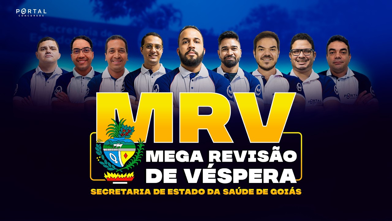 CONCURSO SES/GO: MEGA REVISÃO DE VÉSPERA