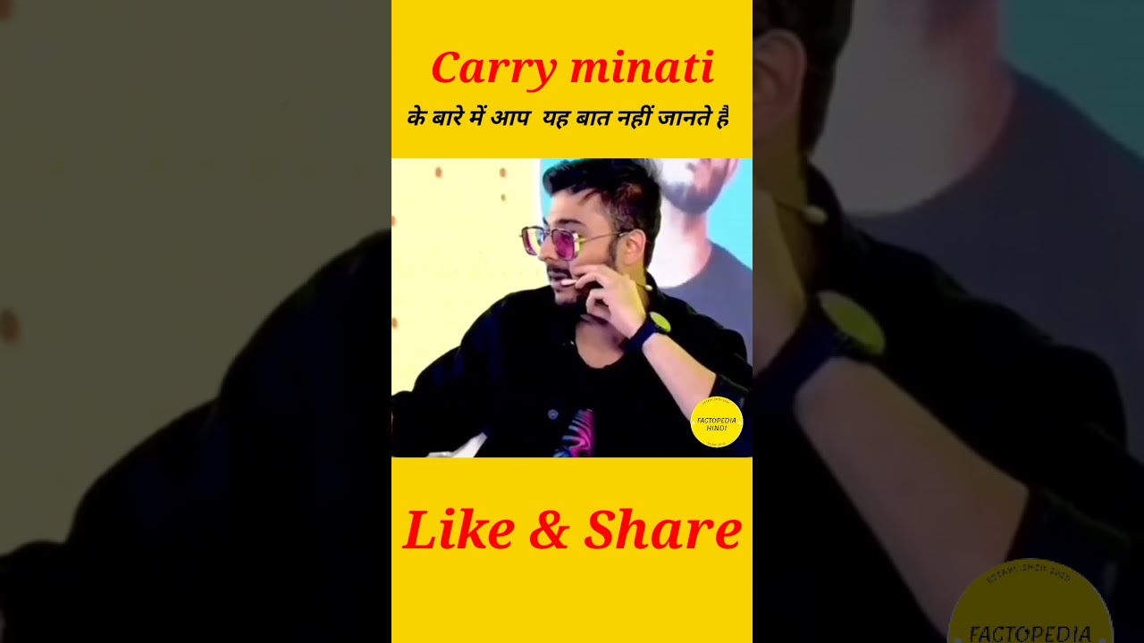 Amazing Facts About Carry minati 😱 | 