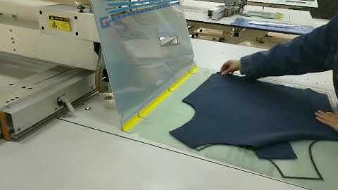 Jacket Zipper & Pocket welting processed by Pattern Template Sewing Machine(GC900/ GC812/GC913）