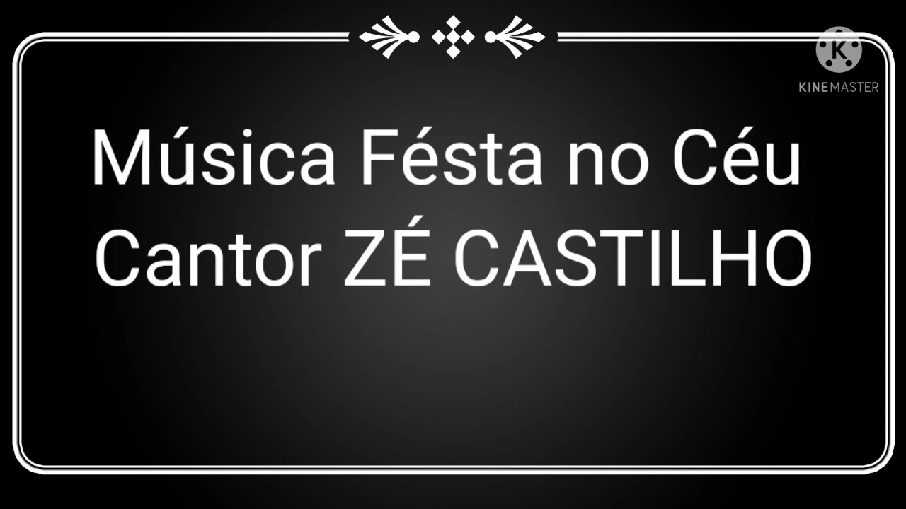 Play back Festa no céu Zé castilho
