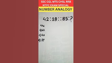 Reasoning tricks | Number Analogy | #shorts #short #shortsfeed #reasoning