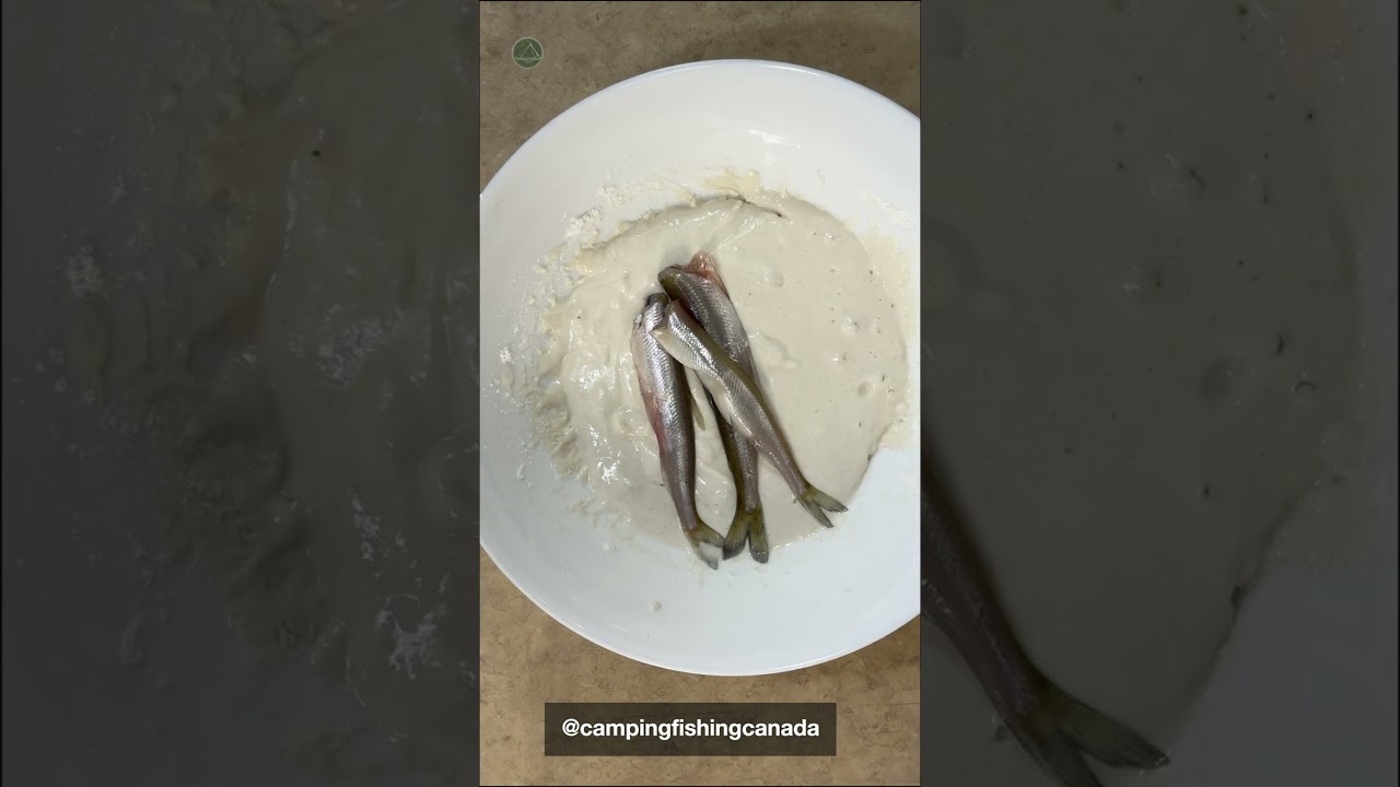 Clean&fry smelt fish